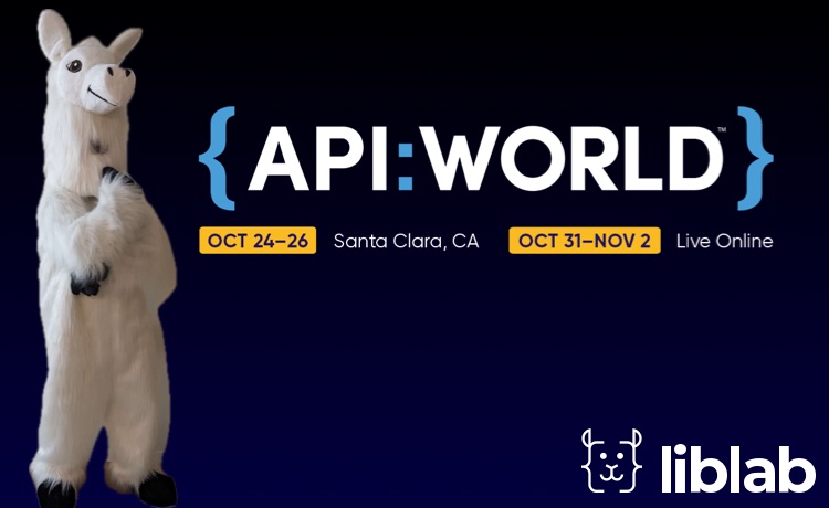 Meet liblab at APIWorld - In person, Santa Clara, CA Oct 24-26, online Oct 31-Nov 2